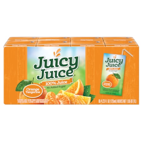 Juicy Juice Single Serve Orange Tangerine Fun Box 4.23 fl. oz